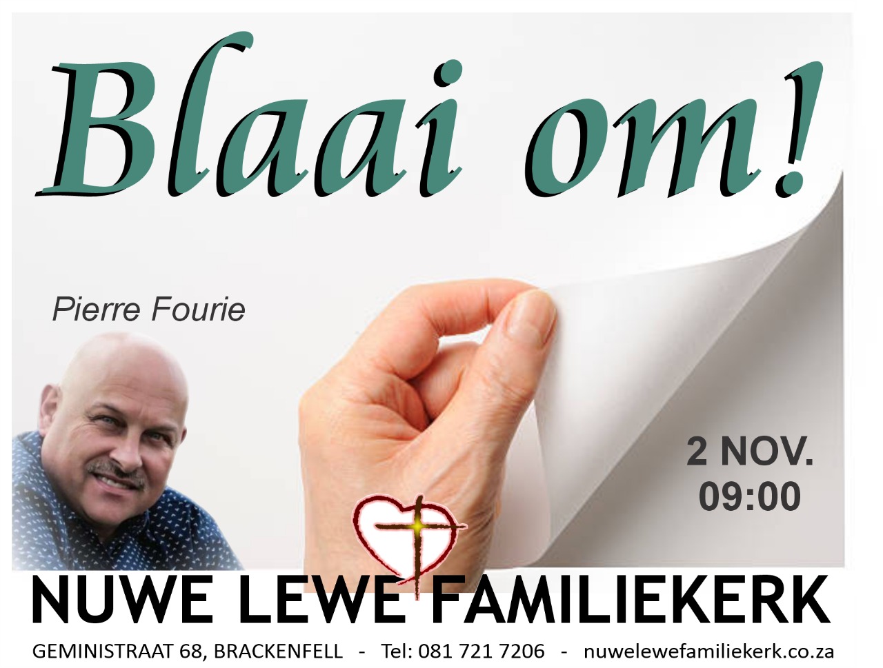 Blaai om!